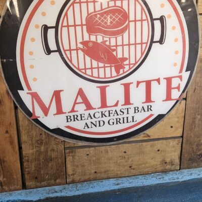 restaurant malite sign restaurant malite sign